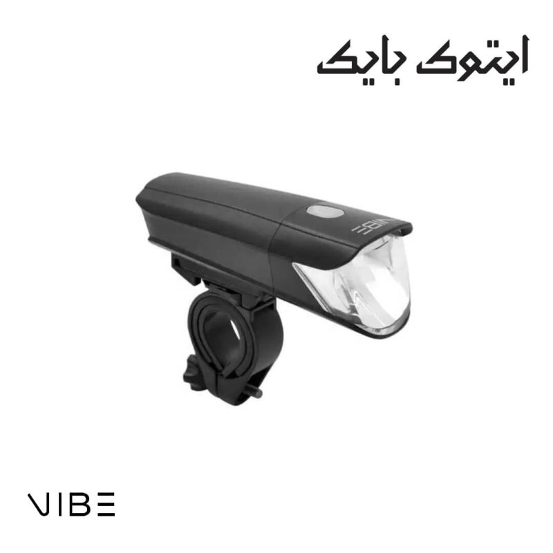 چراغ جلو دوچرخه VIBE مدل LIGHVB0290 ضد باران و باتری دار 40 لومن