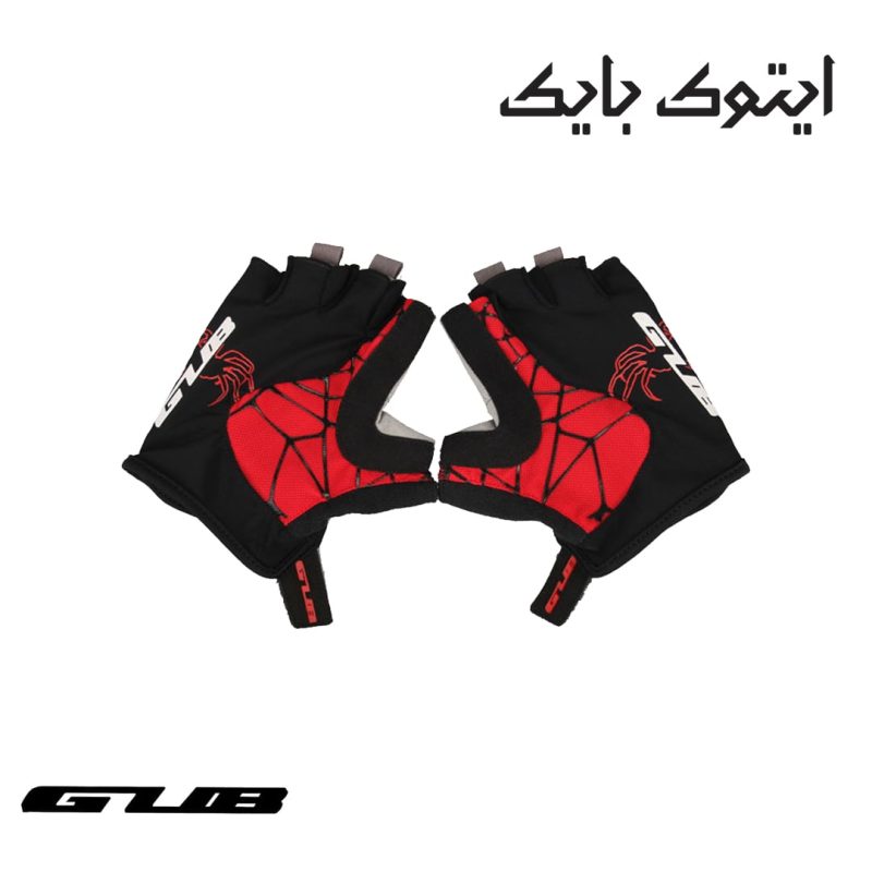 دستکش نیمه دوچرخه سواری GUB رنگ قرمز