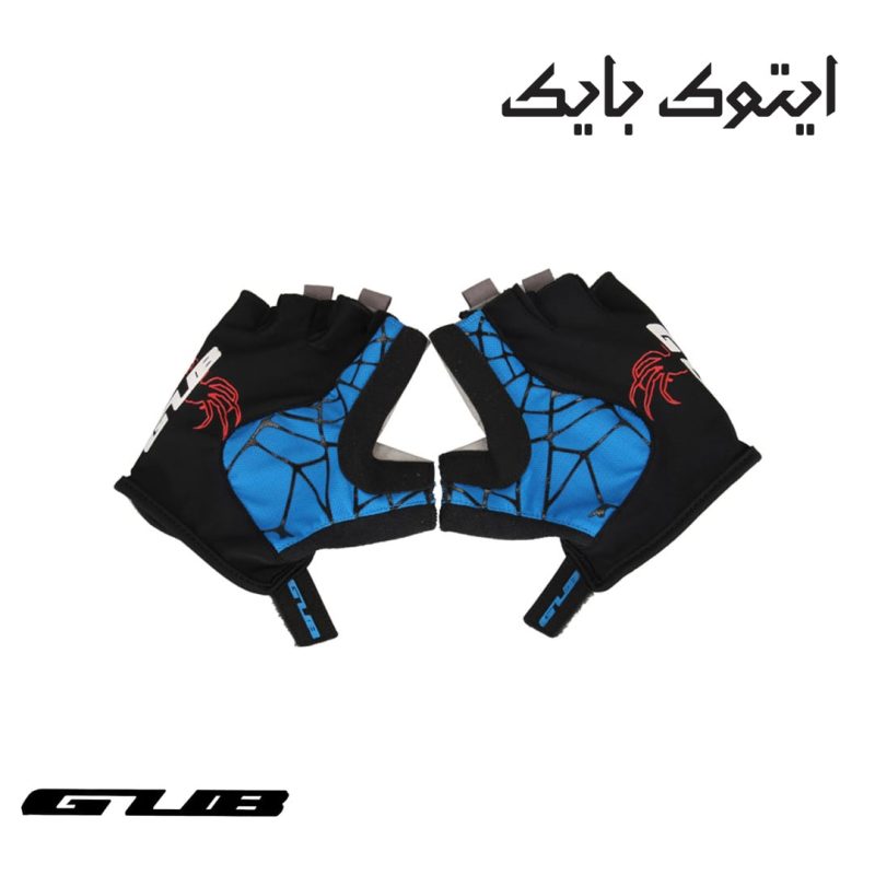 دستکش نیمه دوچرخه سواری GUB رنگ آبی