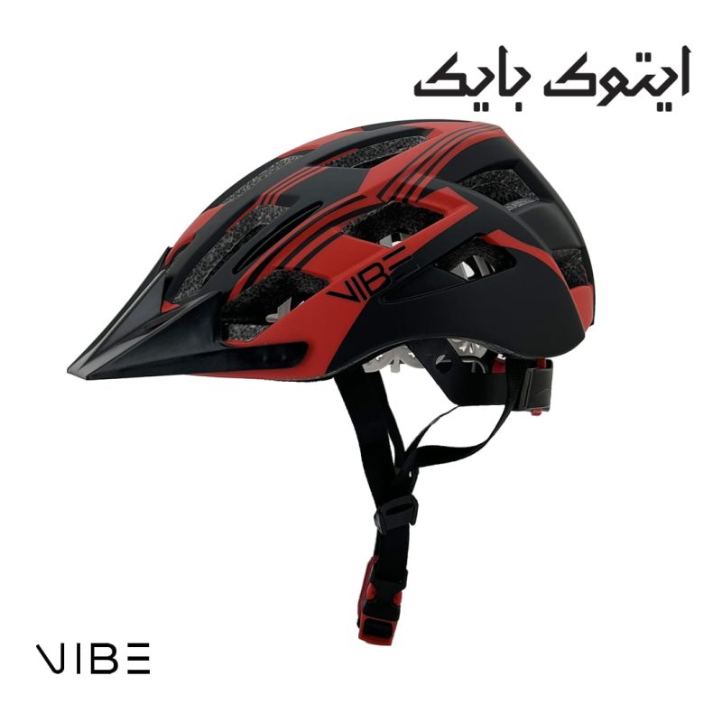 کلاه ایمنی دوچرخه سواری VIBE مدل CAROLINA1 رنگ قرمز