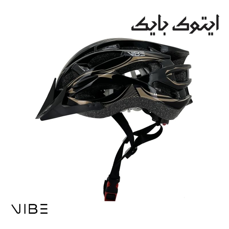 کلاه ایمنی دوچرخه سواری VIBE مدل EPIC1 رنگ مشکی