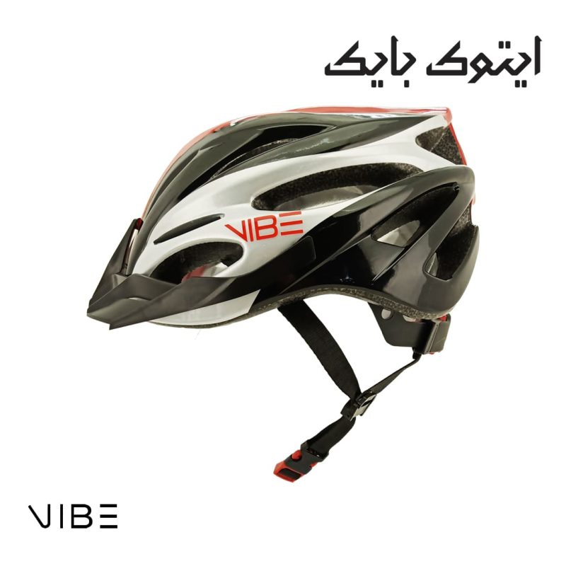 کلاه ایمنی دوچرخه سواری VIBE مدل SPIKE3 رنگ قرمز